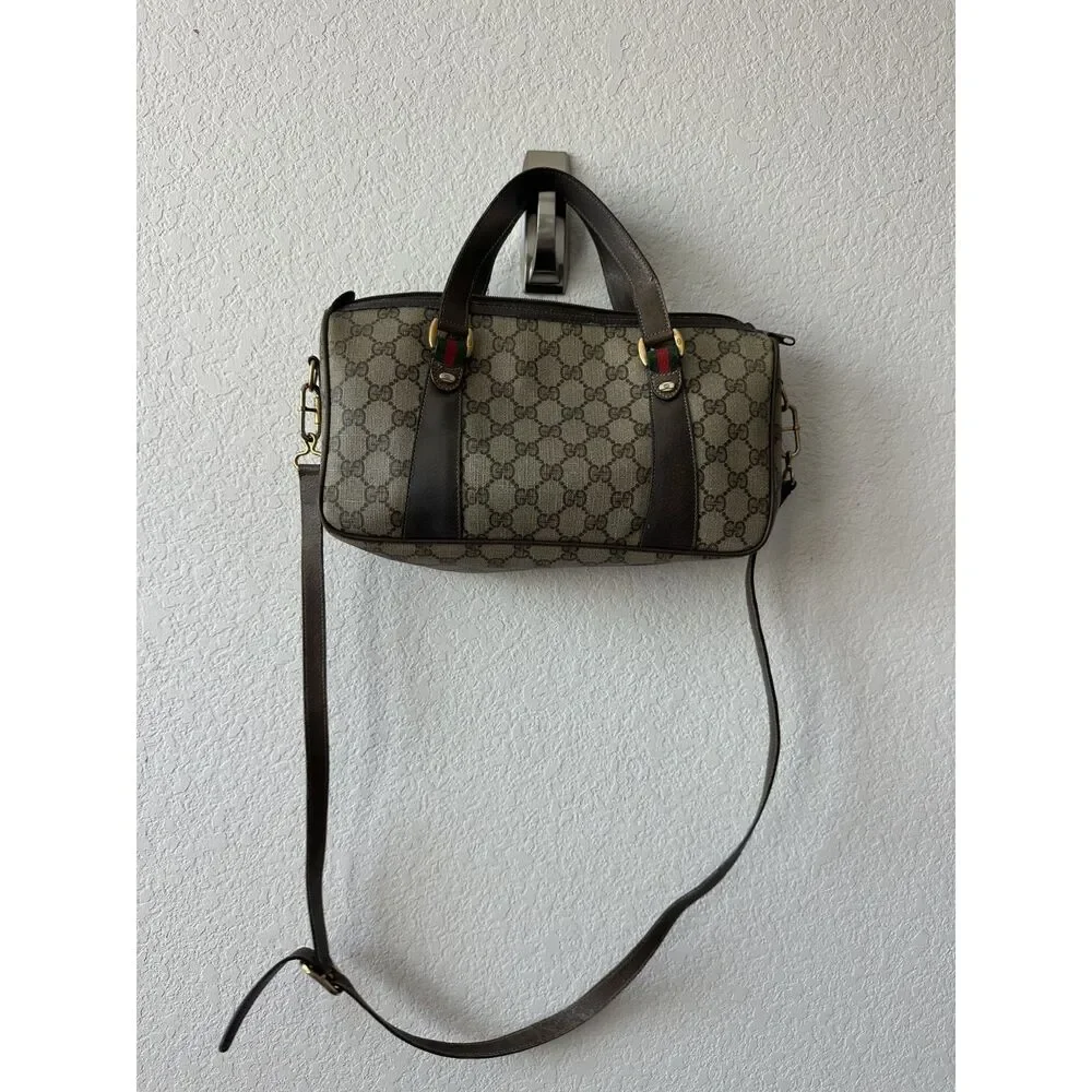 Vintage Gucci GG Plus Boston Bag